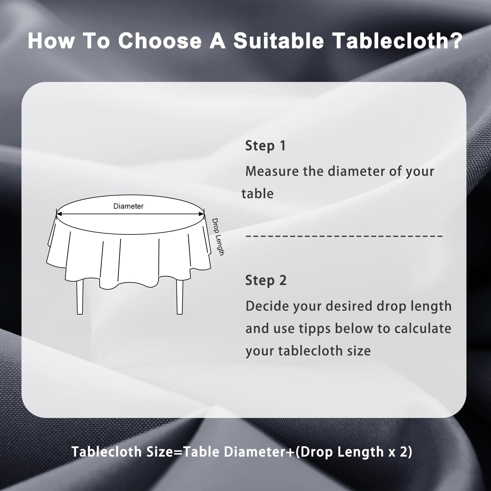 DWCN Wipe Clean Round Tablecloth - DWCN UK