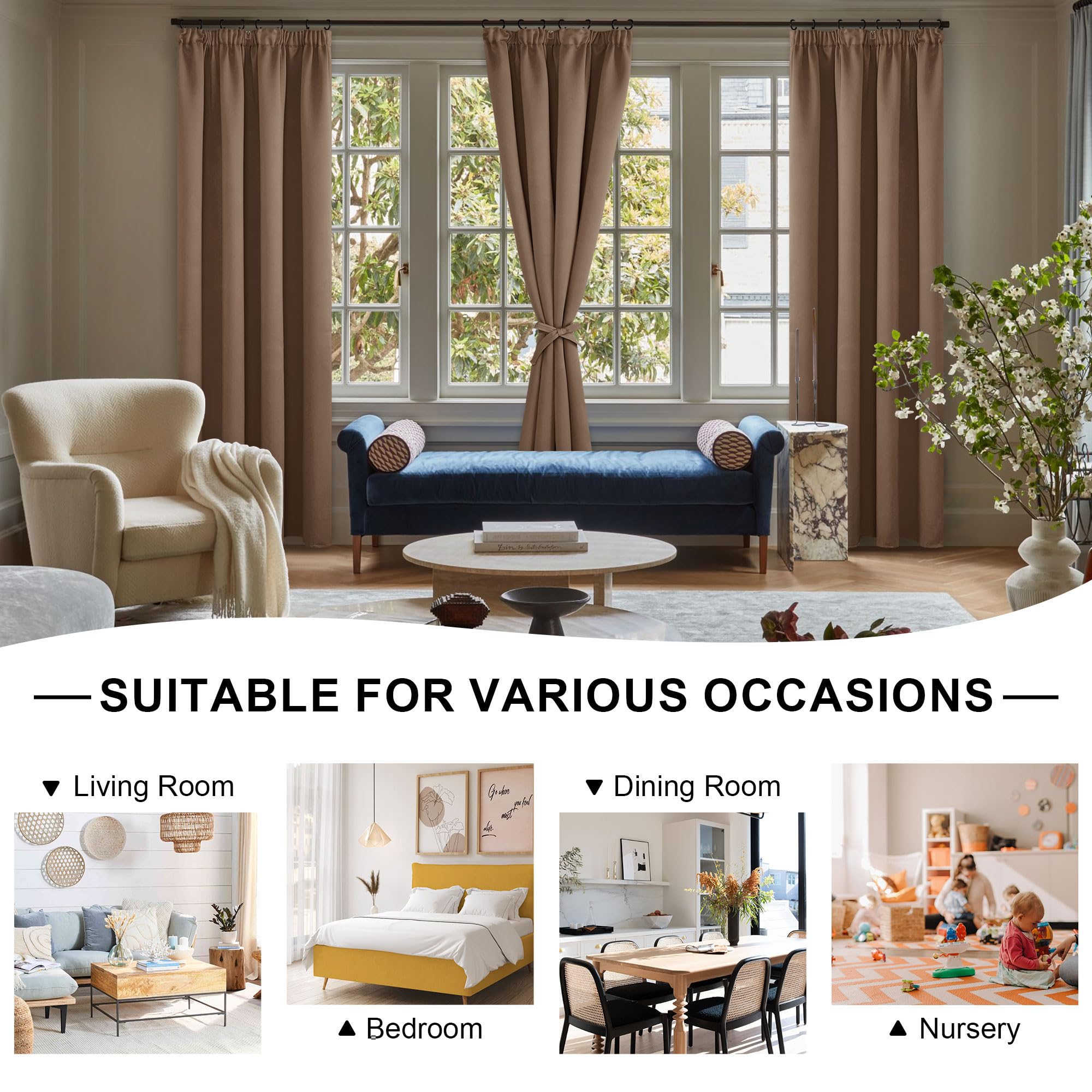DWCN Blackout Curtains