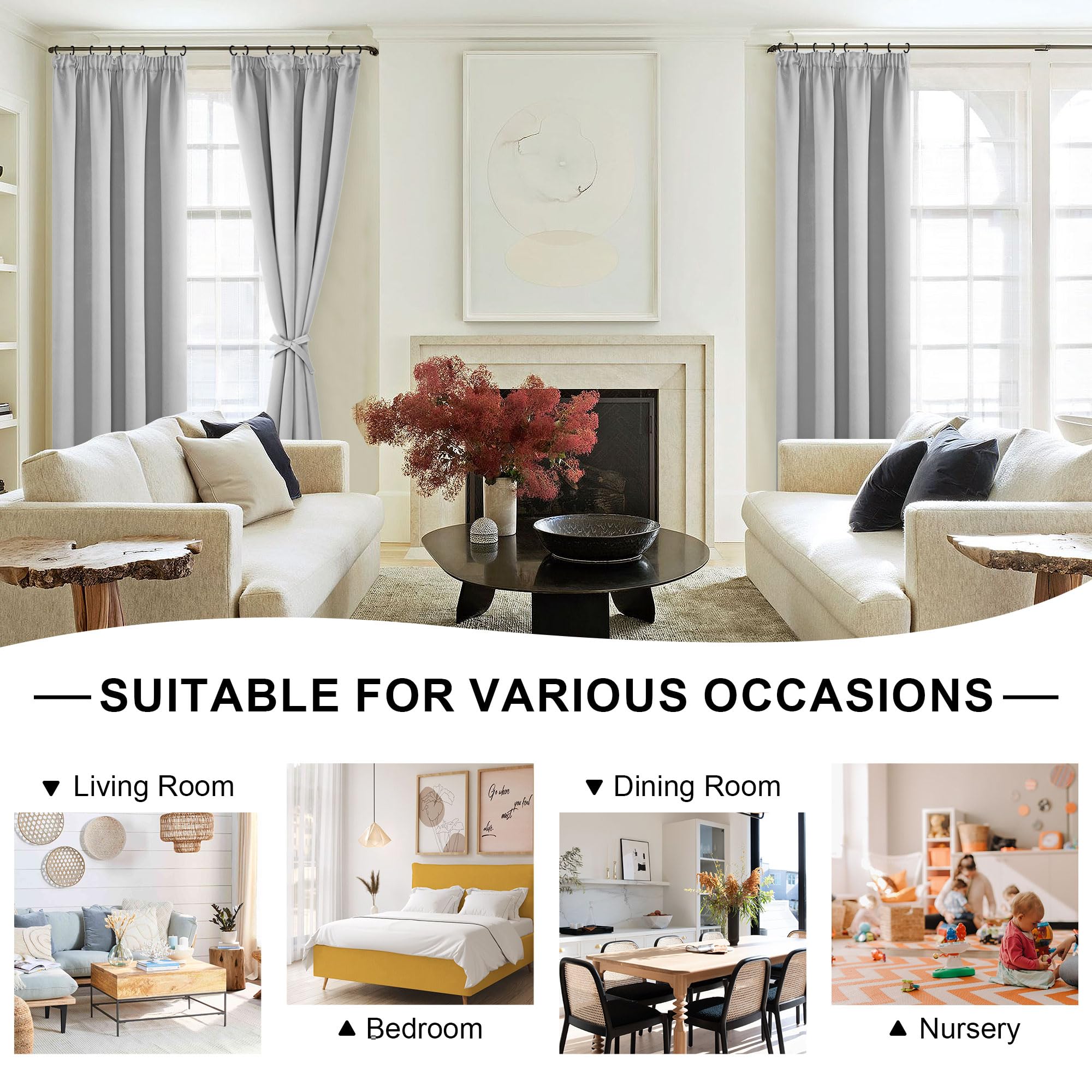DWCN Blackout Curtains