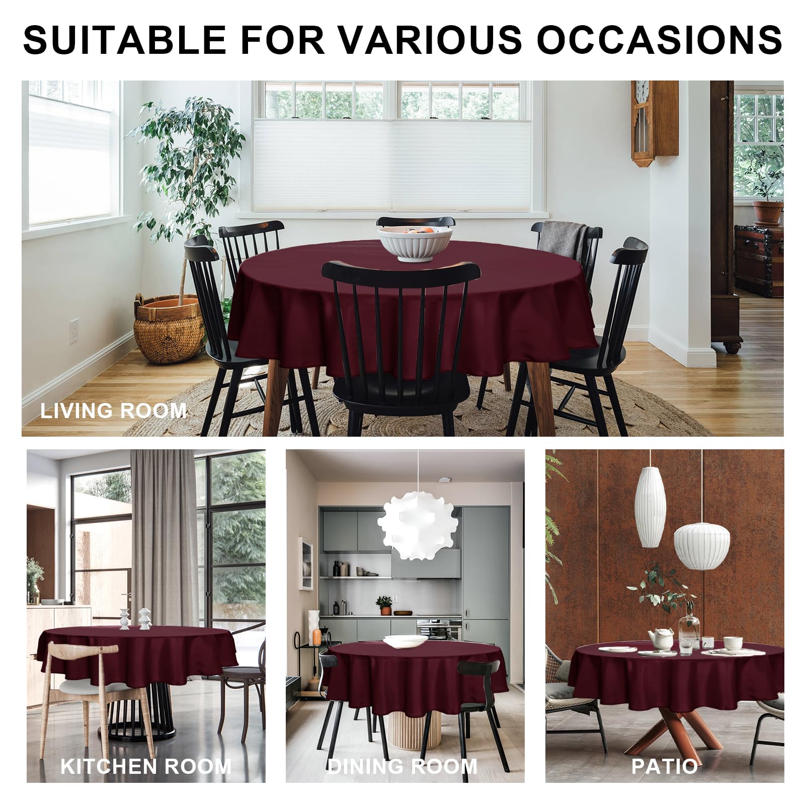 DWCN Wipe Clean Round Tablecloth - DWCN UK